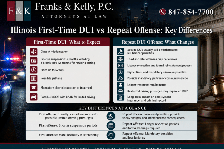 Illinois First-Time DUI vs Repeat Offense Illinois First-Time DUI vs Repeat Offense
